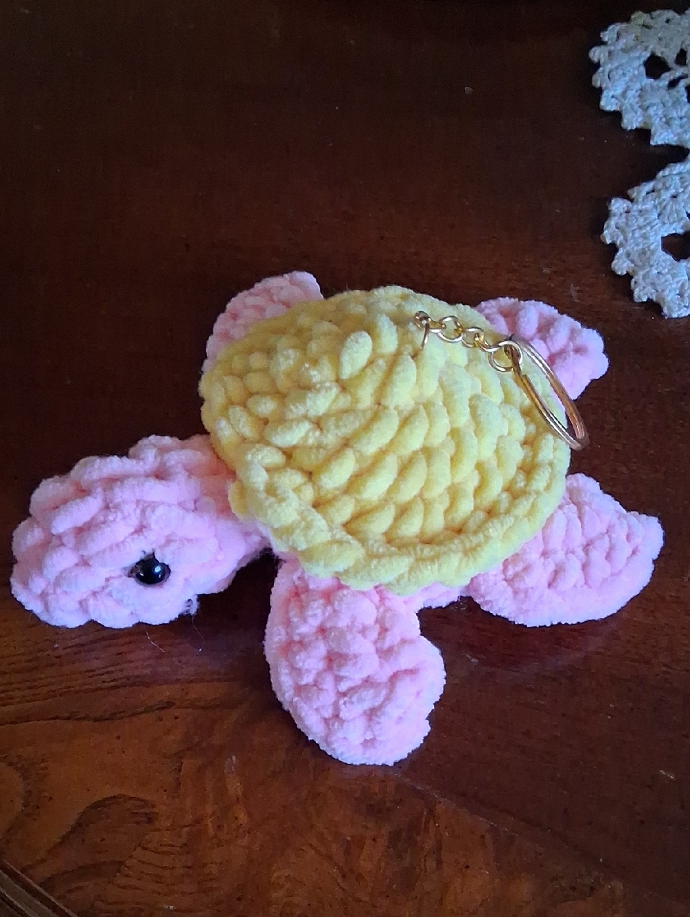 Plush Turtle Keychain